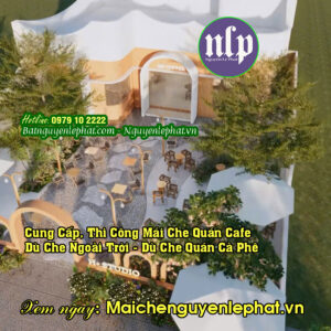 Dù Che Nắng Mưa Bán Hàng, Dù che quán cafe tại Bình Phước