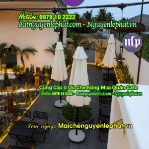 Ô Dù Che Nắng Mưa Ngoài Trời Bán Cafe tại Bảo Lộc Giá Rẻ