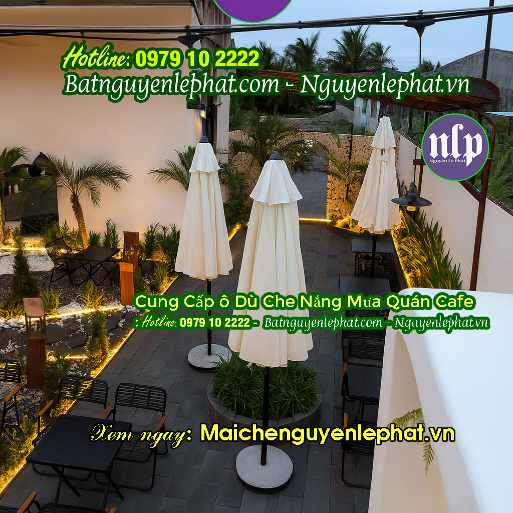 giá dù che nắng ngoài trời