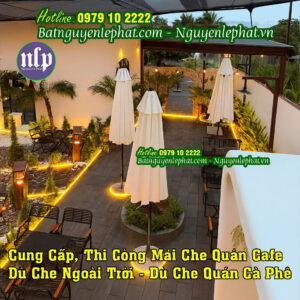 Dù Che Nắng Bán Hàng – Dù Che Quán Cafe Ngoài Trời Tại Bến Tre